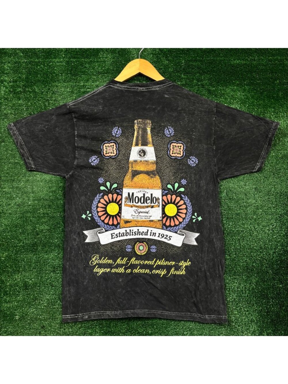 Cerveza Modelo Established in 1925 Mineral Wash T-Shirt Size Medium